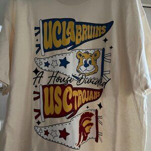Bundle 2 shirts ucla bruins usc trojans house divided shirt white